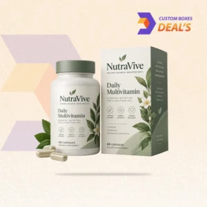Dietary supplement packaging designed for secure storage, protection, and professional retail presentation