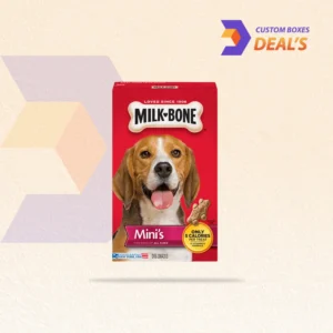 Dog treat packaging designed for secure and attractive pet food presentation