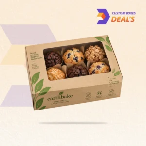 Eco-friendly muffin boxes for fresh baked muffins