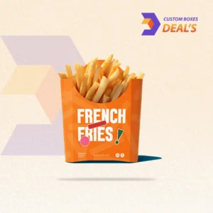 Custom fries packaging for restaurants, cafes, and takeaway food service