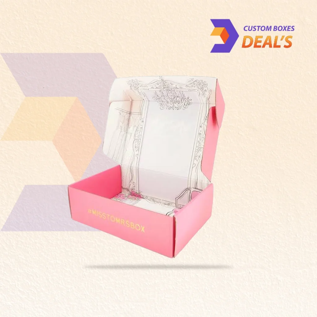 Custom glossy mailer packaging for ecommerce and retail products
