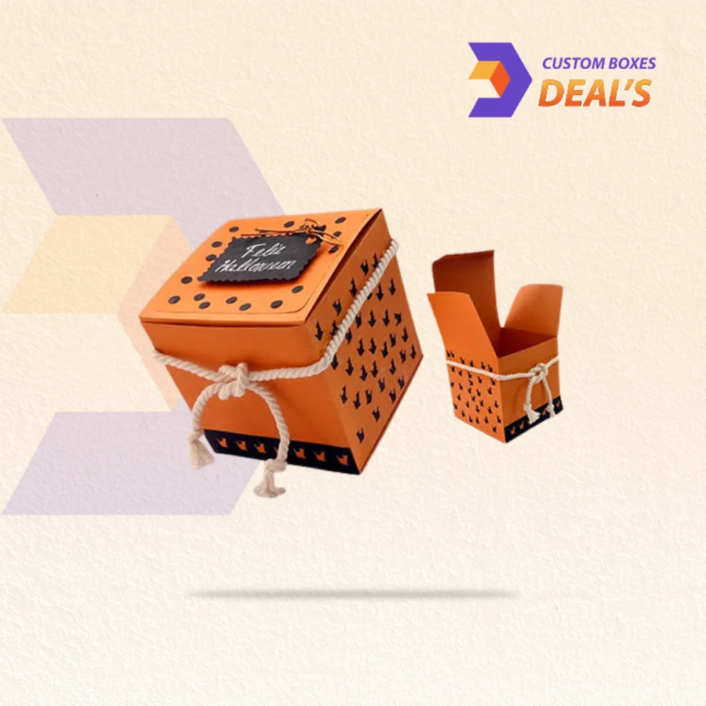Custom Halloween boxes with spooky printed designs and branding