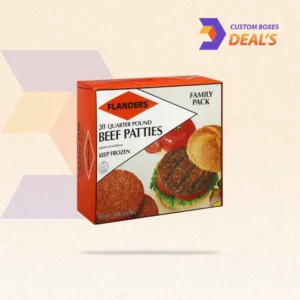 Hamburger Patty Packaging Boxes for Burger Restaurants and Takeout