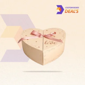 Decorative heart shape packaging boxes made for romantic gifts and stylish product display