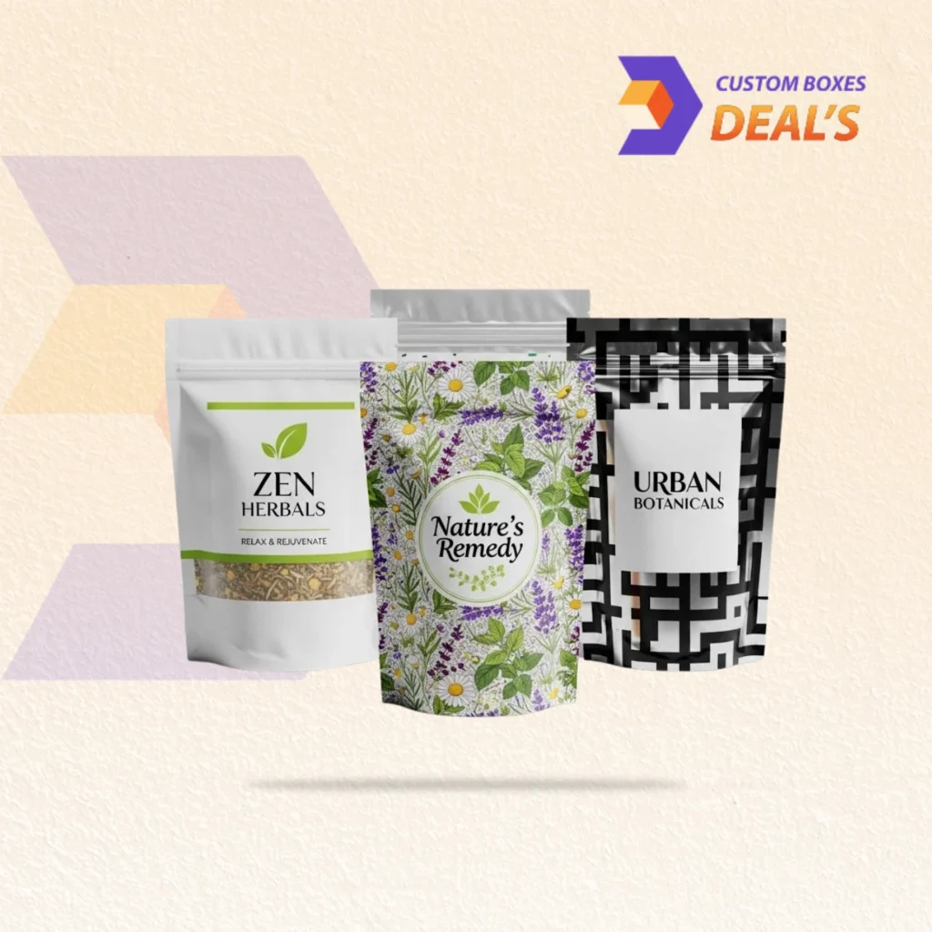 Herb Packaging Bags for Fresh and Secure Product Storage