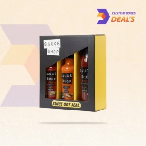 Printed hot sauce packaging boxes for professional food product branding