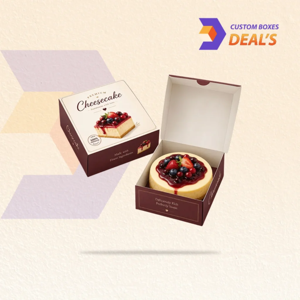 Japanese cheesecake packaging for soft and delicate bakery cakes