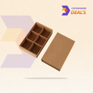 Kraft cardboard boxes for macaron packaging
