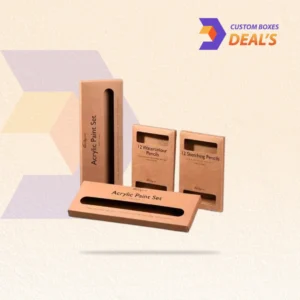 Durable kraft stationery packaging boxes for organizing and protecting office supplies