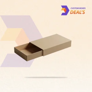 Custom tray and sleeve box packaging with printed design