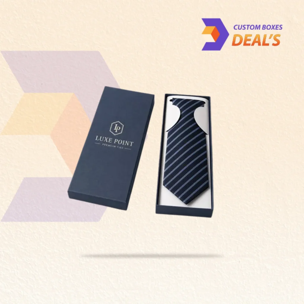Custom Printed Tie Rigid Boxes for Fashion Brands