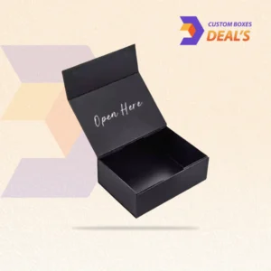 Luxury Matte Black Rigid Boxes for High-End Product Packaging