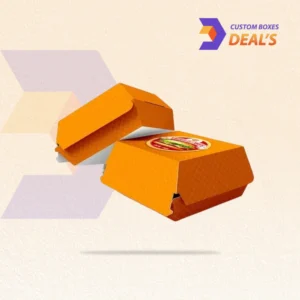 Branded mini burger packaging boxes for professional food presentation
