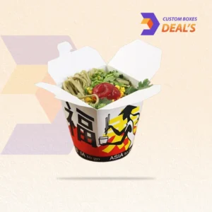 Custom printed boxes for noodle takeout packaging
