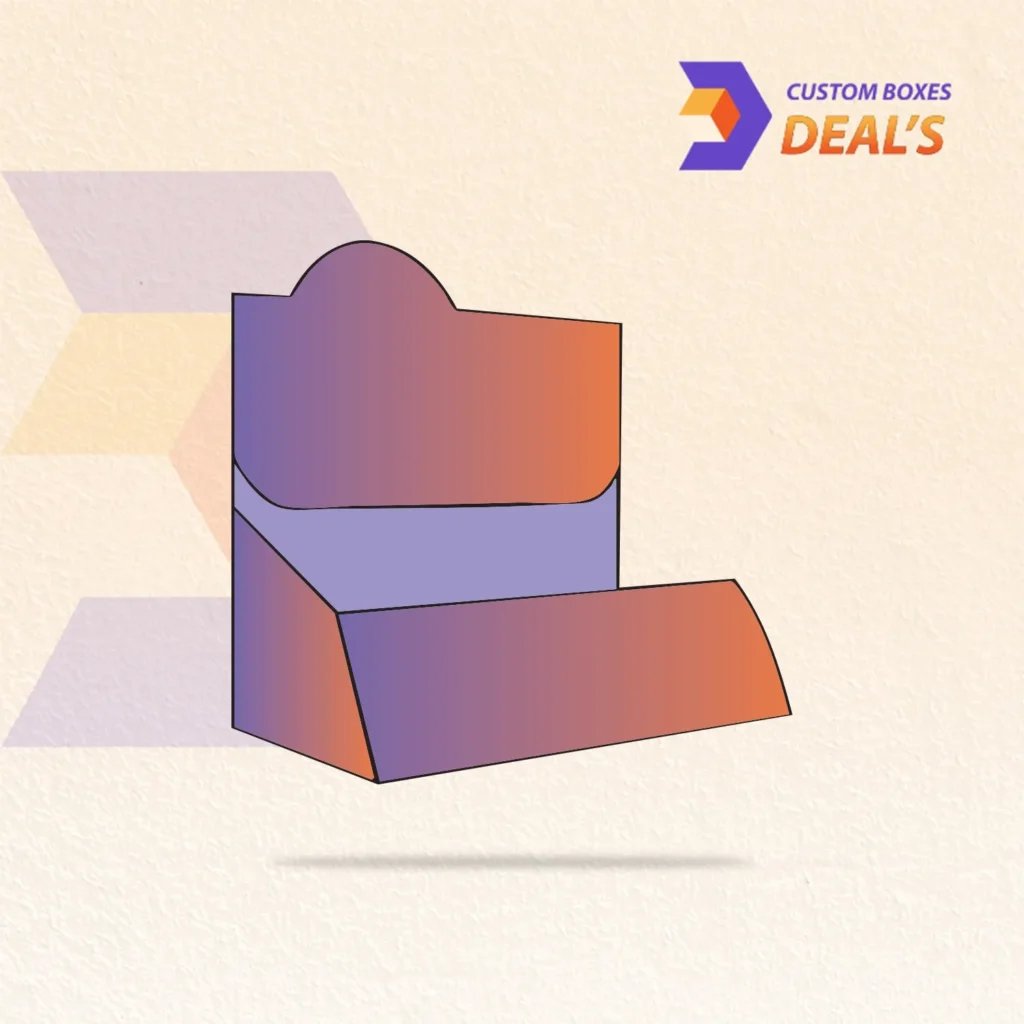 Cardboard POP counter tray with custom logo for retail displays