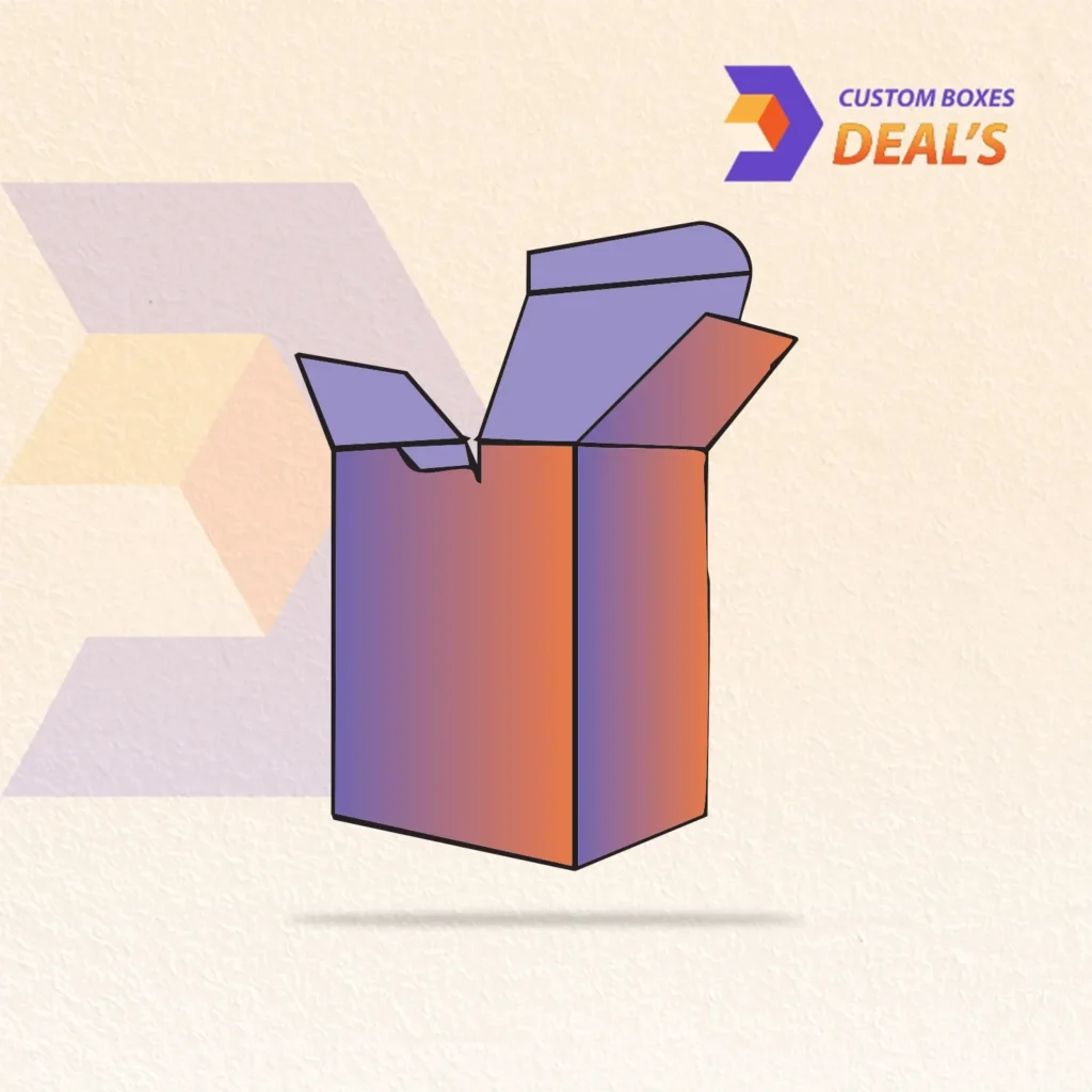 Branded reverse tuck end carton with interlocking closure tabs