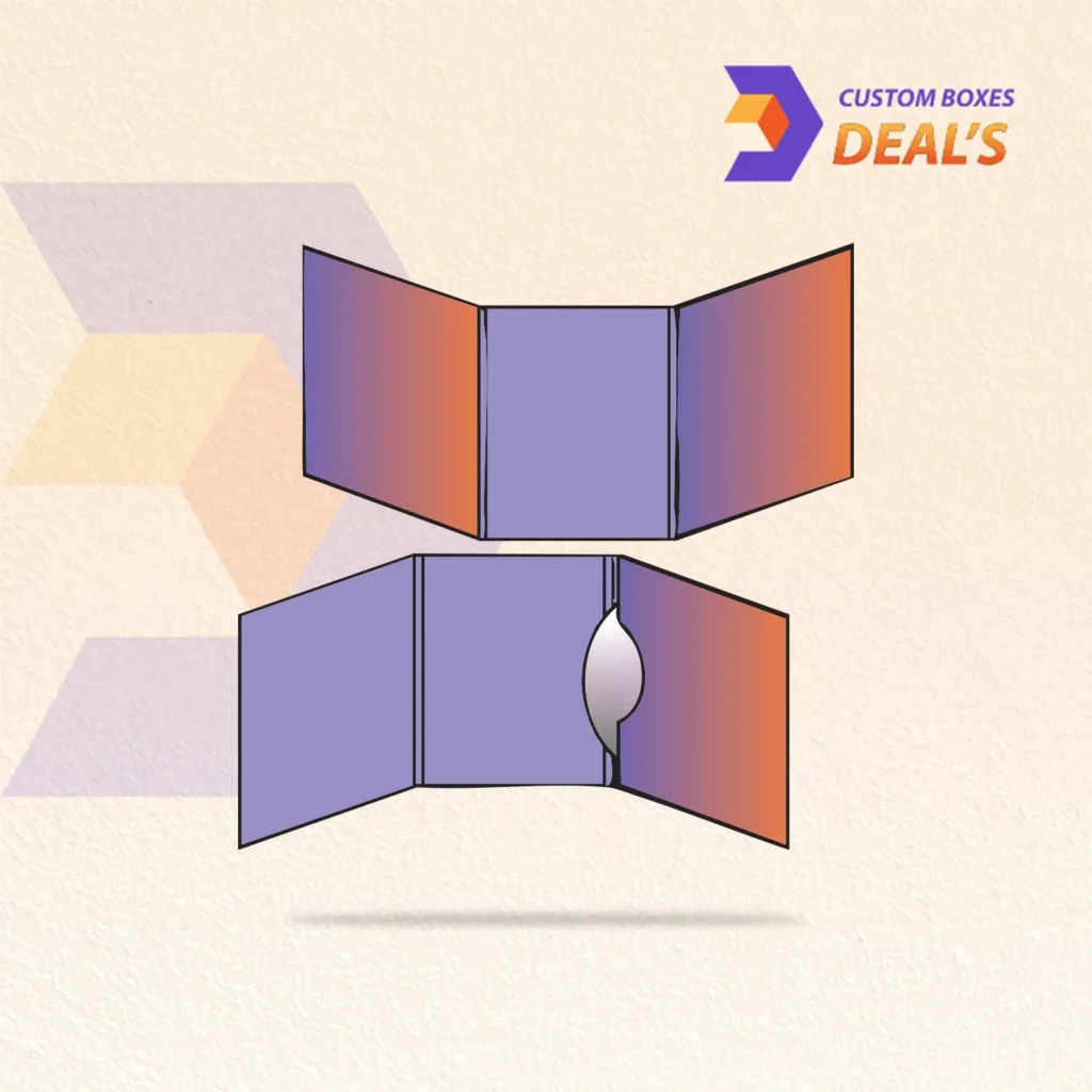 Branded six panel CD packaging with space for artwork and information
