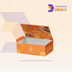Branded snack packaging boxes for professional food presentation and takeaway