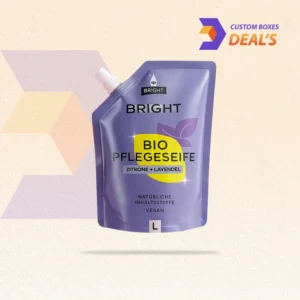 Premium Spout Pouches with resealable spout for easy pouring and product freshness.