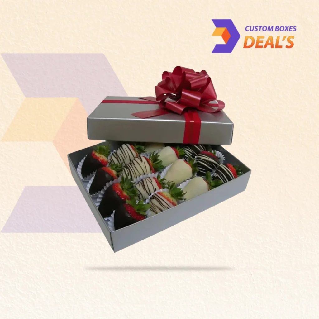 Printed strawberry packaging boxes for professional fruit product presentation
