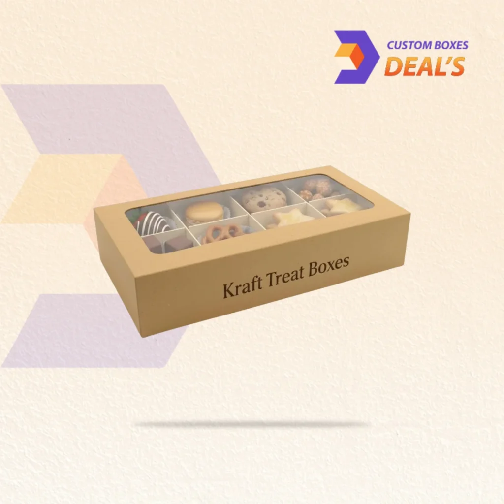 Custom treat packaging boxes for parties, gifting and retail display