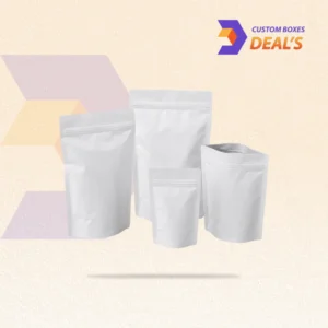 White Mylar Bags for Clean and Secure Product Packaging