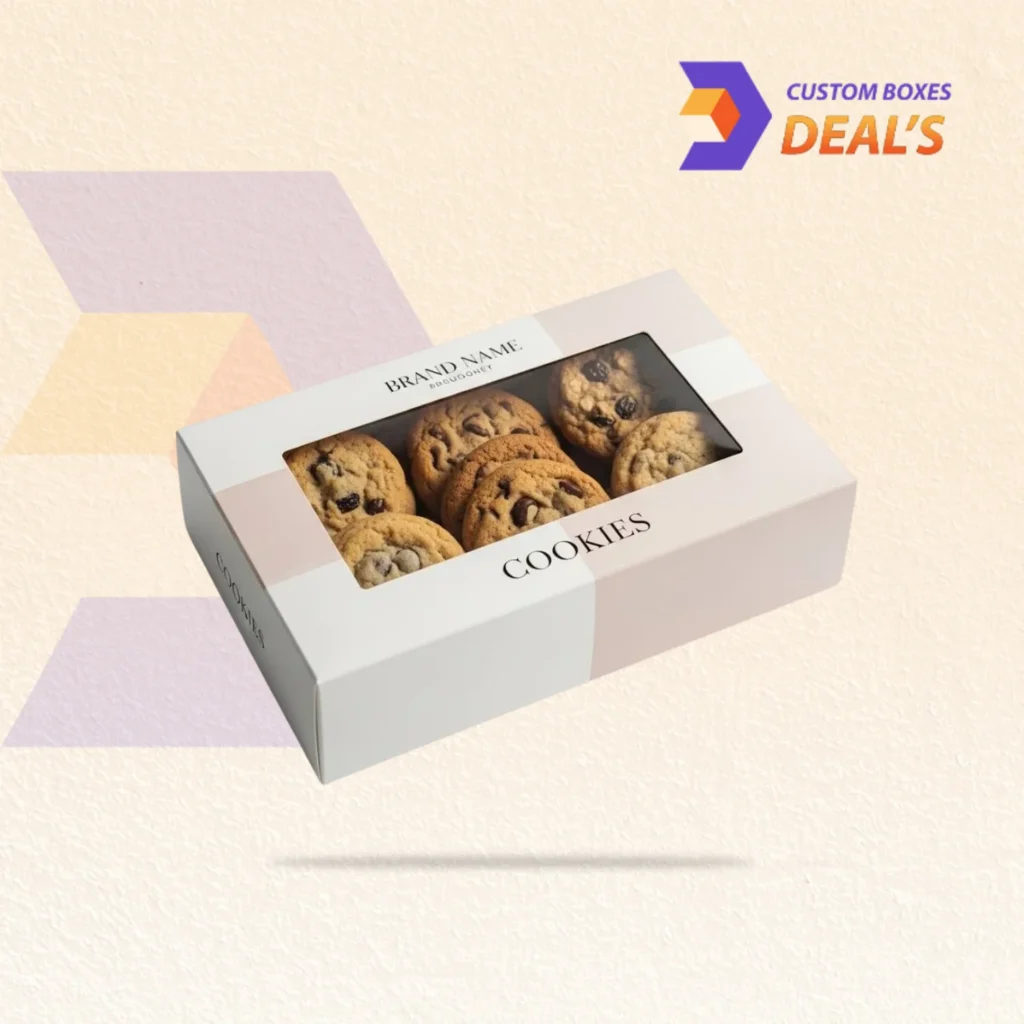 Window cookie boxes for clear display of fresh baked cookies