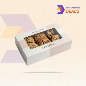 Window cookie boxes for clear display of fresh baked cookies