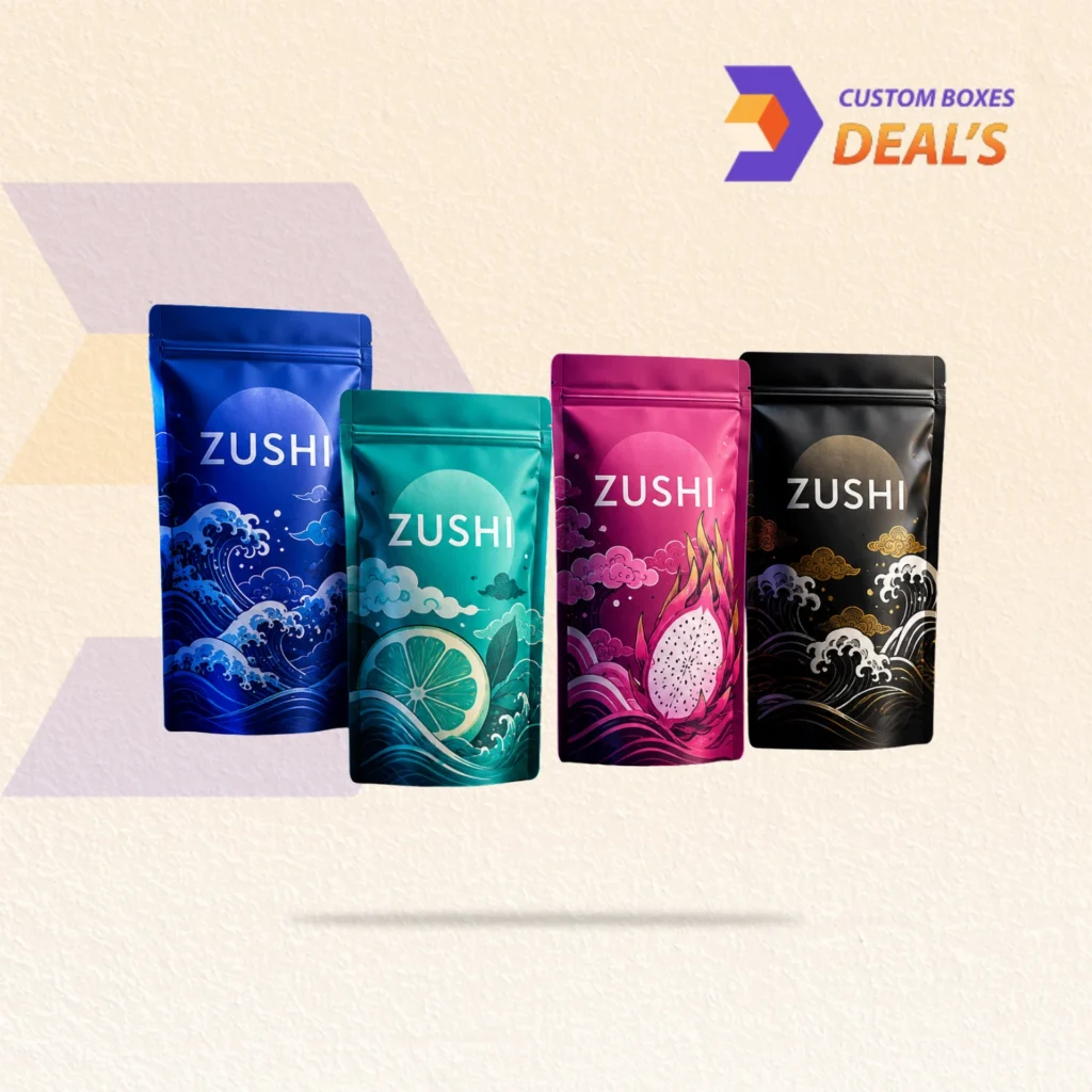 Zushi Mylar Bags for Stylish and Secure Product Packaging