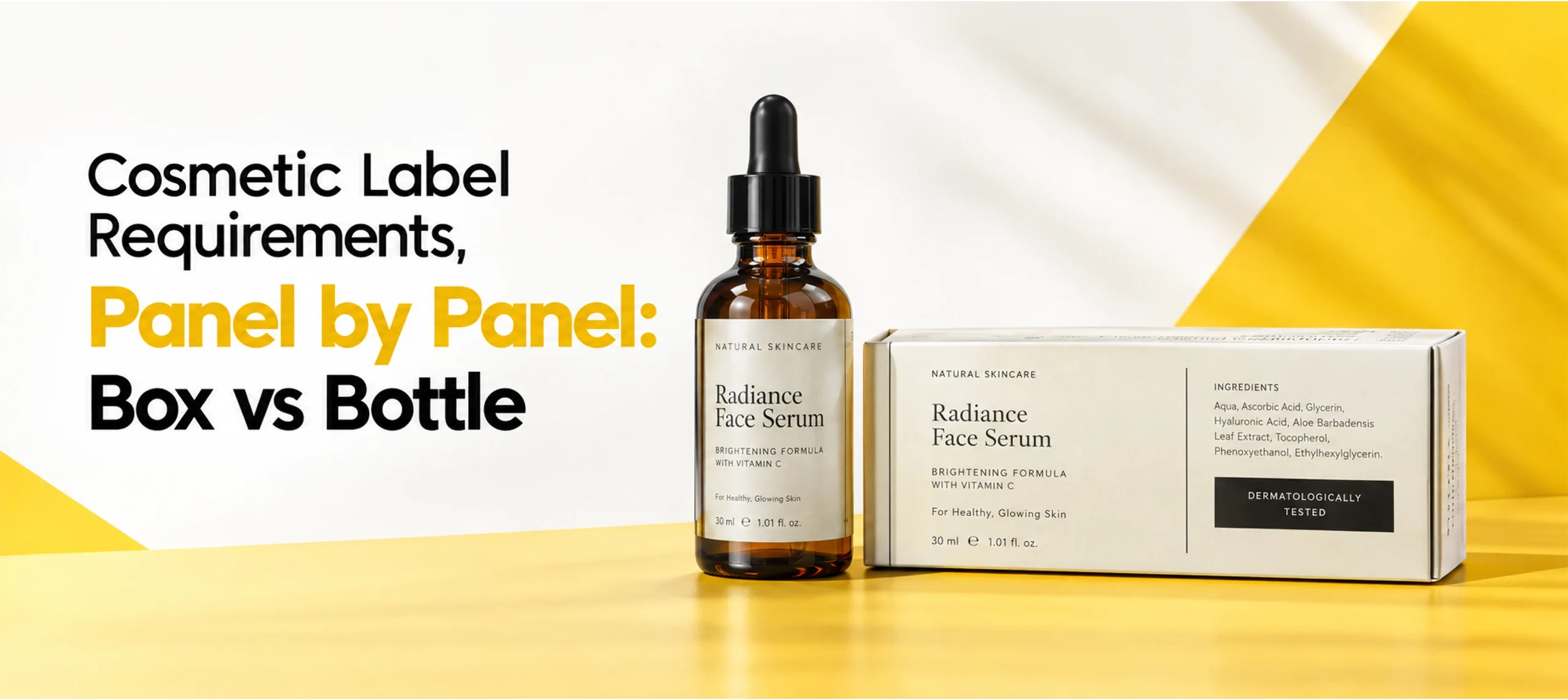Cosmetic Label Requirements, Panel by Panel: Box vs Bottle
