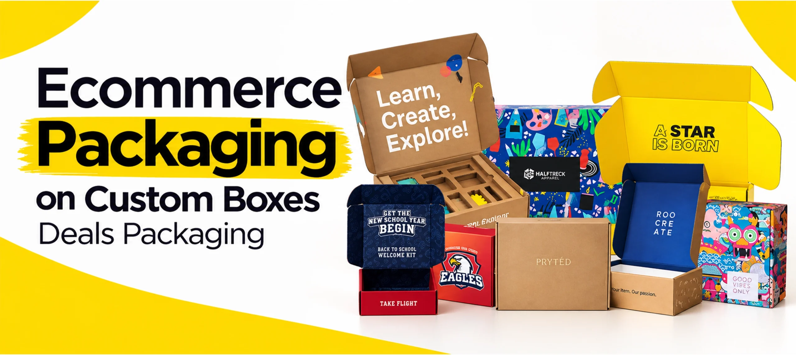 Ecommerce Packaging on Custom Boxes Deals Packaging