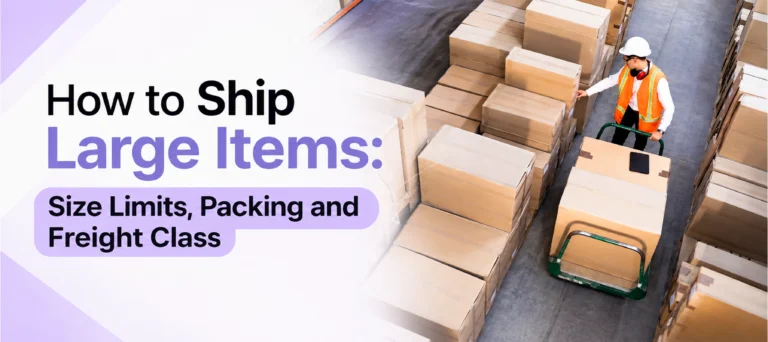 How to Ship Large Items: Size Limits, Packing and Freight Class